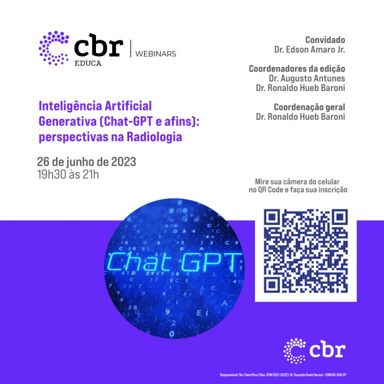Post_WEBINAR CBR_Inteligência Artificial Generativa (Chat-GPT e afins) perspectivas na Radiologia_Slide 1